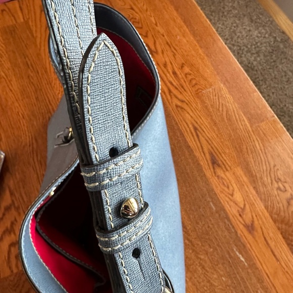 Dooney & Bourke Blue Hobo Bag - Picture 6 of 9